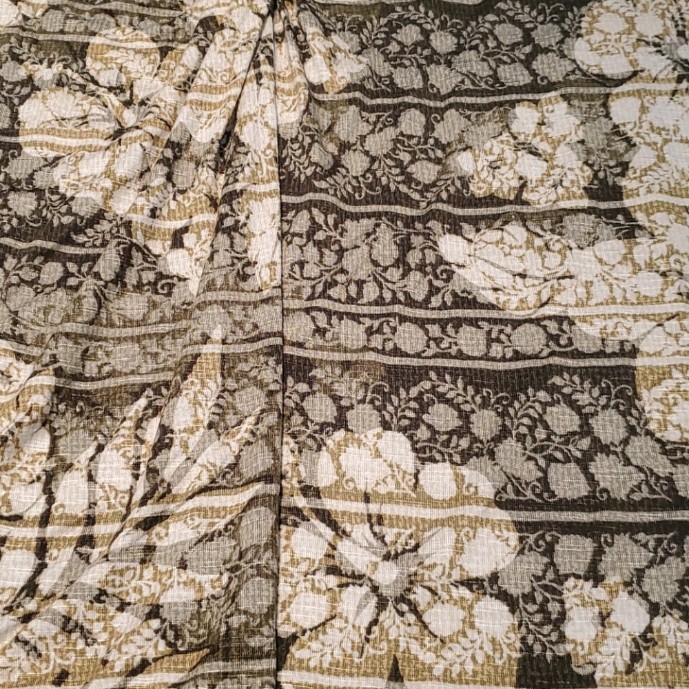 Ruby Rd. Petite Fit Lush Life Olive Green V Neck Knot Front Blouse Size LP NWT - Picture 3 of 5